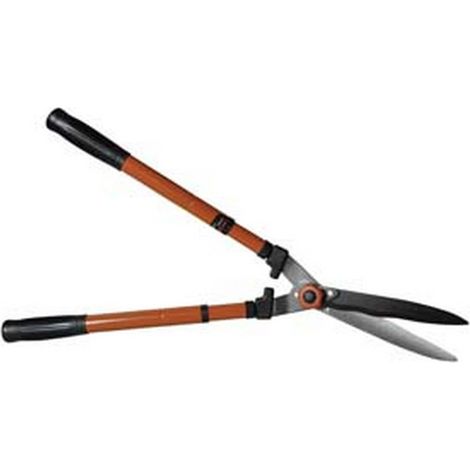 1BL FORBICE TAGLIASIEPI CON LAME ONDULATE E MANICI TELESCOPICI - lunghezza totale estesa cm.85