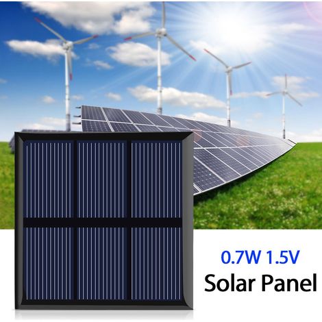 Module de charge solaire portable miniature 0,7 W 1,5 V pour batterie 1,2 V avec câble 70 x 70 mm (1/5)