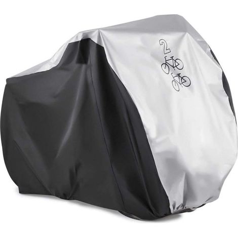 Housse Vélo Bache de Protection pour Vélo Etanche à la Pluie Poussière UV Imperméable pour Bicyclette VTT et Vélo de Route pour 2 Vélo (1/5)