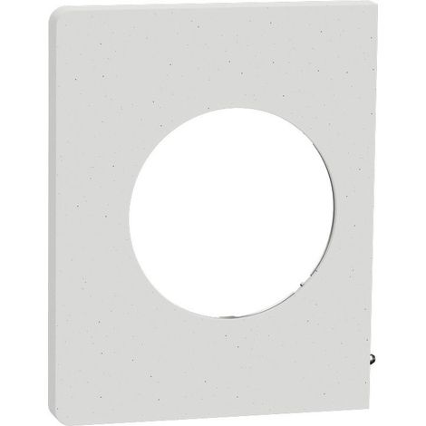 Plaque de finition 1 poste - Odace Architecte 2025 - S955800 - Schneider - Effet béton (1/3)