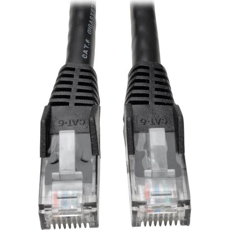 Tripp Lite N201-010-BK Cable Ethernet (UTP) Patch Moldeado Snagless Cat6 Gigabit (RJ45 M/M), Negro, 3.05 m [10 pies]