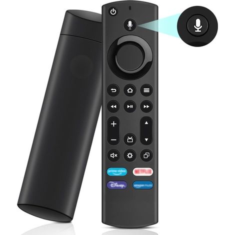 Télécommande vocale de remplacement (4ème génération), télécommande de remplacement avec capacité vocale pour Smart TV Stick génération 2 et 3, pour Smart TV Cube génération 1 et 2 (1/4)