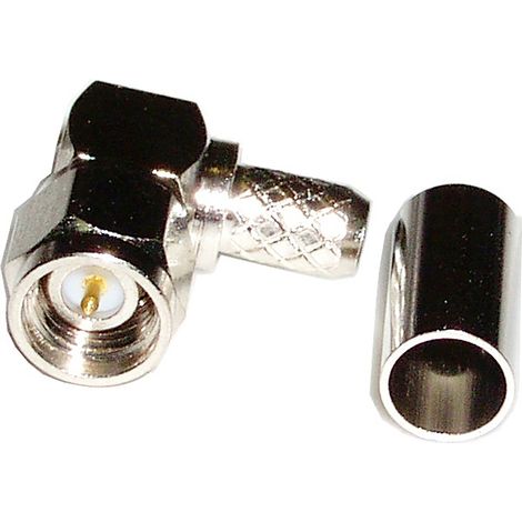 BeMatik - connecteur á sertir HDF-200 (SMA-Femelle Angle)