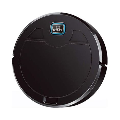 Robot Aspirateur Robot Aspirateur Mince 6,2 cm pour poils d'animaux de compagnie Tapis à poils bas noir (1/5)