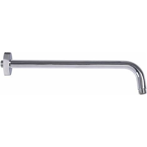400-mm-Duscharm, 40 cm runder, wandmontierter Duschkopfarm, Badezimmerzubehör, verchromter Messing-Duscharm (1/5)