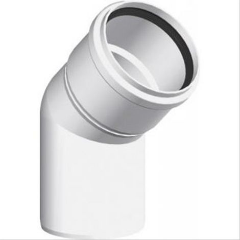 Coude PP TEN 87° avec support Ø110mm