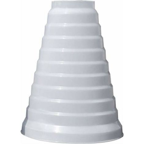 1 pièce réducteur universel, épais et rigide, réducteur PVC pour ventilation, diamètre adaptable 80–200 mm, usage climatisation et extraction (1/4)