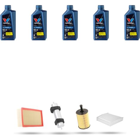 Kit tagliando 4 FILTRI e 5L OLIO compatibile con Audi A4 (B8) 2.0 tdi 88kw dal 2008 (1/5)
