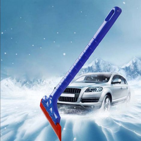 Raclette À Neige - Raclette Pour Voiture - Tête En Soies PC Et Manche En ABS - Poignée Ergonomique En EVA - 32 X 11,5 Cm - 1 Pièce (1/5)