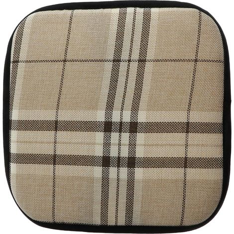 coussin de chaise de bureau en coton antidérapant dinant le coussin de siège de chaise carré 30cm (1/5)