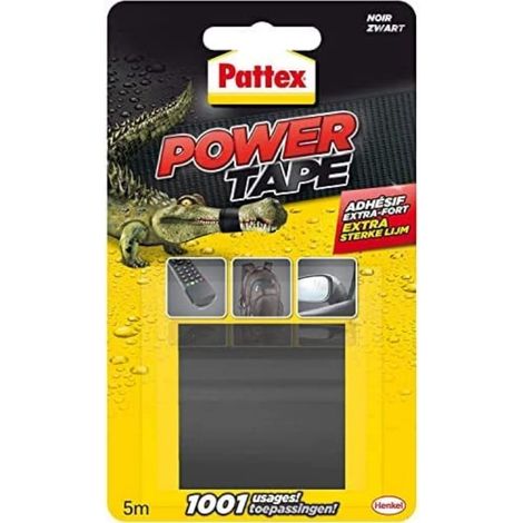 Pattex Power Tape - Nastro adesivo per riparazioni, 5 m, colore: Nero