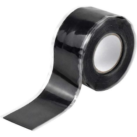 Ruban adhésif étanche, ruban isolant noir pour tuyaux d'évier de cuisine, compatible avec les tuyaux d'évier. Haute qualité. WHBYV (1/4)