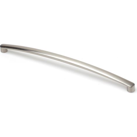 Asa de zamak con acabado níquel satinado, dimensiones:235x11x26mm y entrepuntos:224mm - (1/5)