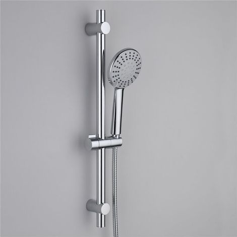 Barre de Douche Pommeau de Douche 5 Jets Ensemble de Douche Multifonction Chromé (1/5)