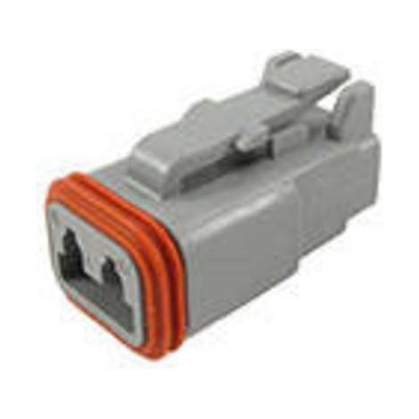 TE Connectivity DT06-2S-C015 Cosse cylindrique mâle femelle, droit Nombre total de pôles: 2 Série (connecteur rond): DT 1 pc(s) W501571 (1/2)