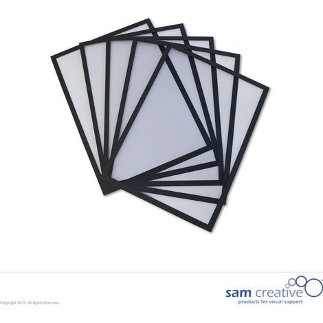 Tableau blanc magnétique Fenêtre A4 noir set 5 pièces
