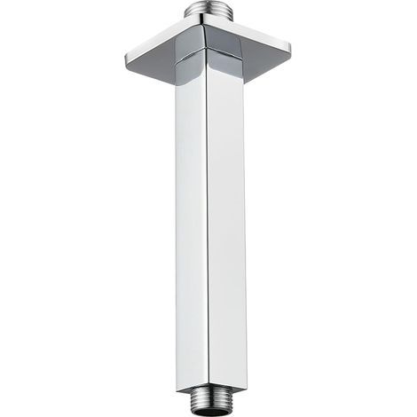 Bras de douche, tube de douche fixe à montage au plafond, bras de remplacement droit, raccord universel 1/2" NPT (10 cm) (1/5)