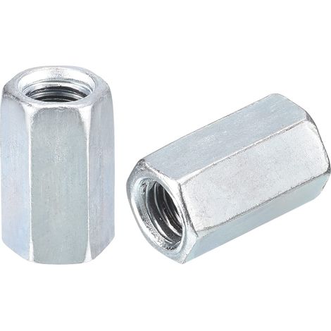 10pcs M8x12x20mm Raccord Écrous Galvanisé Carbone Acier (1/5)
