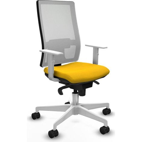 Piqueras y Crespo 4B026N0 Chaise de bureau jaune ergonomique (1/3)