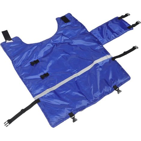 Couverture Imperméable et Coupe-vent pour Veaux Protection Hivernale en Tissu Doux et Épais Manteau Chaud Ajustable pour Mollets Usage Ferme et Ranch, Isolation Renforcée le Froid (1/5)