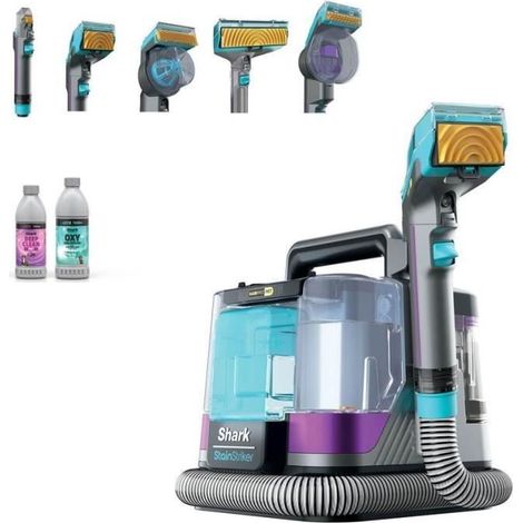 Aspirateur à main détachant spécial animaux – Technologie HairPro Pet – Élimine taches tenaces et odeurs – Nettoyage humide efficace – Shark