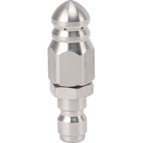 56-mm-Abwasserreinigungsdüse (5000 PSI), 1 vordere Edelstahl-Abwasserreinigungsdüse, 6 hintere Düsen zur Rohrreinigung (1/5)