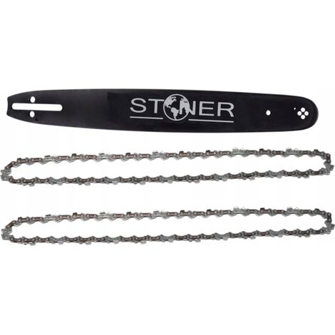 Barra per motosega da 15" .325" .058" 64 maglie + 2 catene Stoner S12380