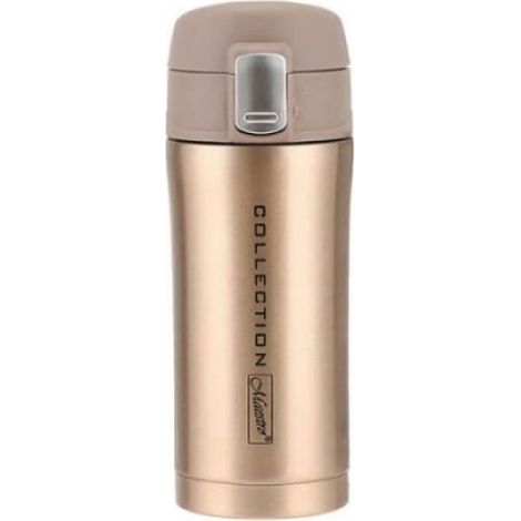 Tasse Thermique - 320 ml - Isolation Vide - Conservation Chaleur 12 H - Acier Inoxydable - Or - 1 Pièce