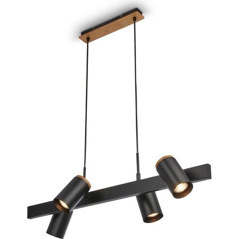 Pendelleuchte Hängelampe Esszimmer 4-flammig Schwenkbar Wohnzimmer Spots