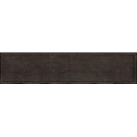 Maison Exclusive - Piano Tavolo Marrone 220x50x(2-4) cm Rovere Massello Trattato (1/5)