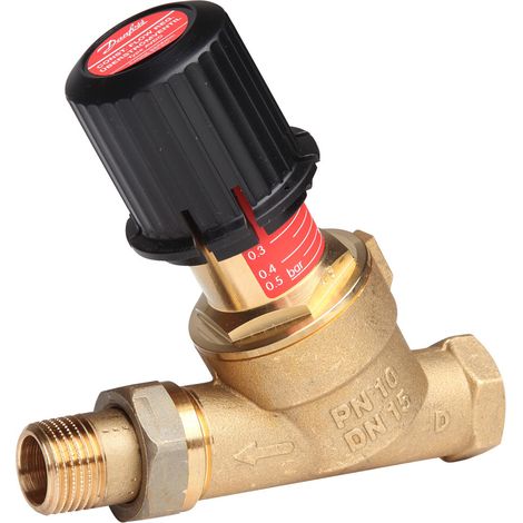 Danfoss Differenzdruck-Überströmventil AVDO 15 1/2" IG/AG Durchgang (1/3)