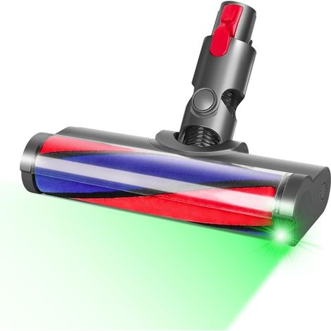 LED-beleuchtete Soft-Roller-Bodendüse, Bürstenkopf kompatibel mit Dyson V7/V8/V10/V11/V15 Staubsauger, für schonende Reinigung aller Hartböden. (1/5)