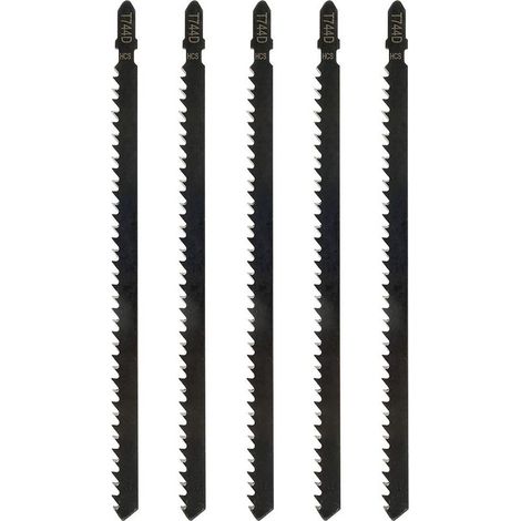 5pcs Lames de Scie Sauteuse T744D Professionnelles de 180 mm pour Scier le Bois et le Métal Accessoire de Scie Sauteuse Compatible avec Bosch,Metabo etc (1/5)