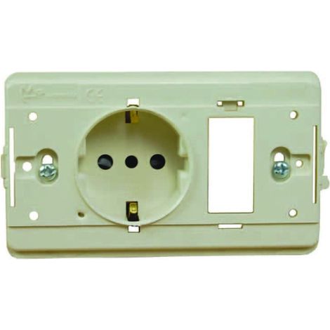Presa schuko combinata +1 posto vuoto Venus 115x80mm - 4 pz - MARLANVIL