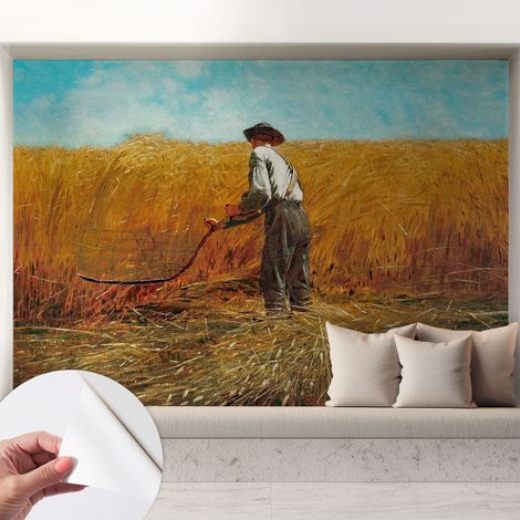 Papier peint adhésif autocollant pour salon chambre à coucher tendance et originale Moisson au soleil 208x146 cm (1/5)