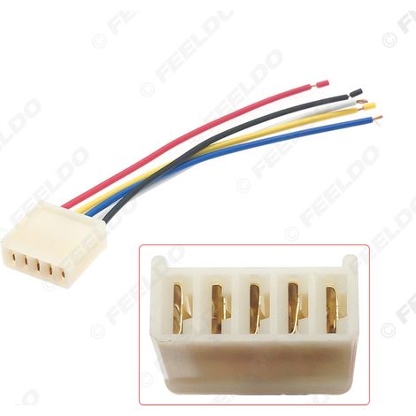Câble de connexion droit pour interrupteur de lève-vitre électrique automobile 12 V/24 V à 5 broches, adaptateur de câble pour interrupteur automobile