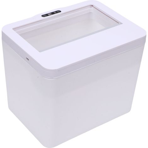 Automatischer Abfalleimer mit Bewegungssensor, 8 Liter Fassungsvermögen, berührungslos, geruchsabweisend, mit teleskopierbarem Deckel für Zuhause, Küche, Büro und Auto. (1/5)