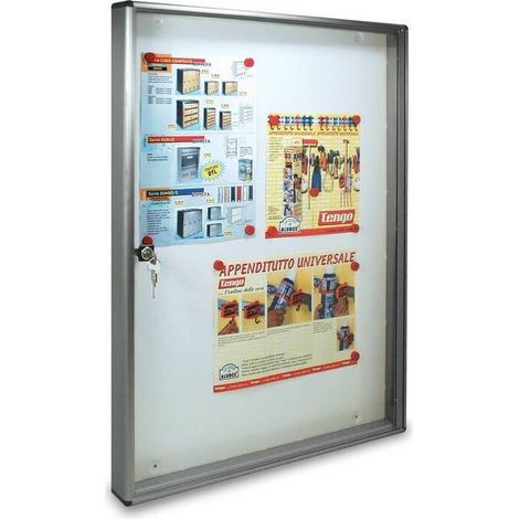 BACHECA FONDO MAGNETICO ALUBOX BC5 55X5X73 ARG