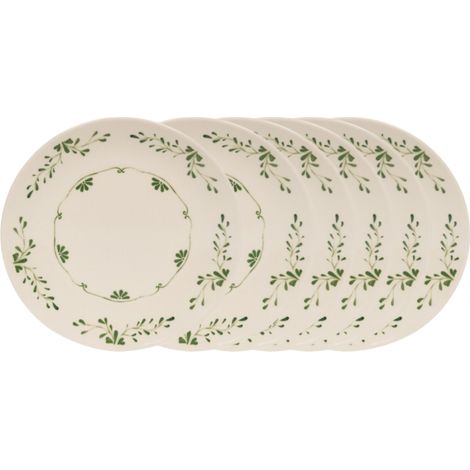 Table Passion - Assiette plate Appoline verte 27 cm (lot de 6) (1/4)
