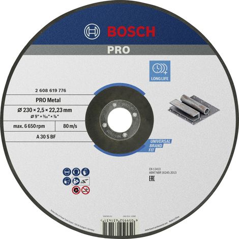 Bosch Accessories Standard for Metal 2608619776 Trennscheibe gekröpft 230 mm 1 St. Metall