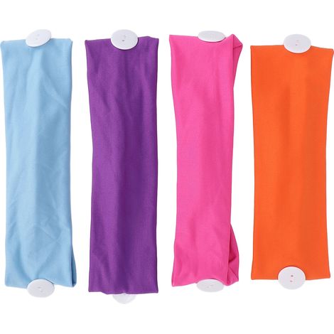 4pcs Bandeau Sport Femme Élastique Respirant Anti-Sueur Yoga Coiffure Fitness Make Up TZ77-2 (1/5)
