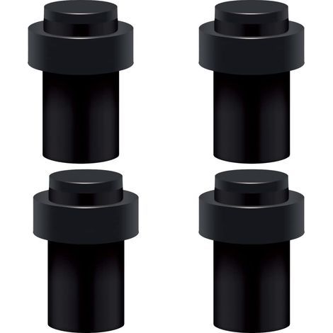 Fermaporta da pavimento in acciaio inox da 6,5 cm, fermaporta, bloccaporta (confezione da 4) (1/5)