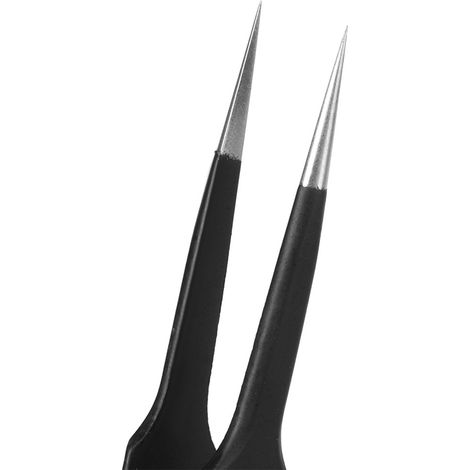 Pince de précision ONLYOU ESD-10-17 en acier inoxydable antistatique, trempée et épaissie, à pointes incurvées (1/5)