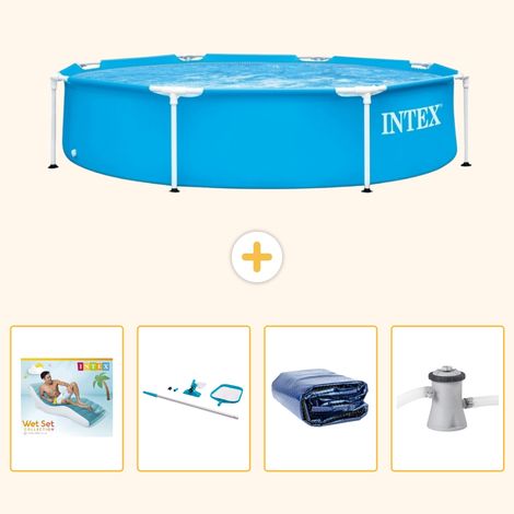 Intex Piscine Tubulaire Ronde - 244x51 cm - 5-pièces S134 (1/5)