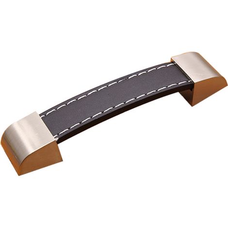 PU Leather Luggage Cabinet Wardrobe Drawer Pull Handle Furniture Knob Fitting (96mm) (1/3)