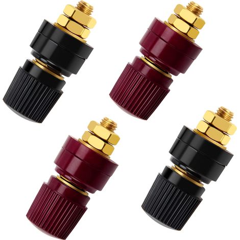 Terminale di collegamento M6 da 4 pezzi, connettore di giunzione filettato M6, terminali di collegamento tipo 333, morsetto di collegamento del regolatore di tensione, 0 V-380 V 100 A (1/5)