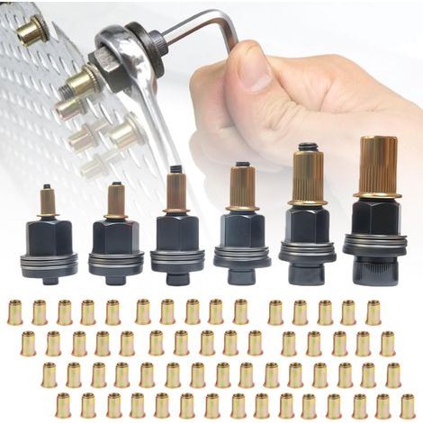 écrous à sertir en acier au carbone de 3 mm à 10 mm inserts (1/5)