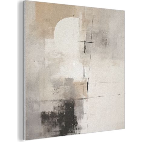 Acoustic Felt Wall Art Abstract - Art - Gray 90x90 cm