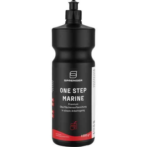 Sprenger One Step Marine 1000 ml Vorratsfl. ✔ Politur & Versiegelung in einem Schritt - Entfernt Kratzer, frischt Farben auf, Mikropolymere für Langzeitschutz