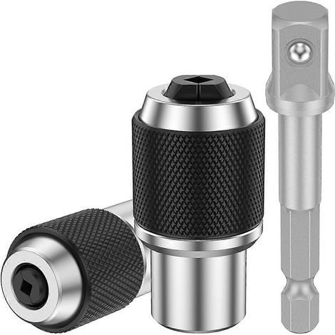 Jeu de douilles pour tarauds, porte-taraud pour tarauds de 6-1/2 pouces et extracteur de tarauds à entraînement 3/8 pouce, ensemble d'outils d'extraction de tarauds et de manchons de tarauds (1/4)